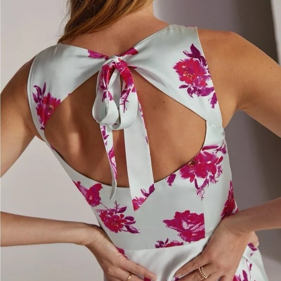 Favorite Daughter The Sunroof Floral Satin Maxi Dress - Picture 2 of 6